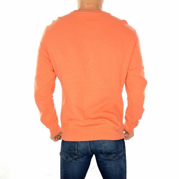 Men's Champion Small Logo Sweatshirt In Peach / Orange Size UK Medium - Picture 2 of 3